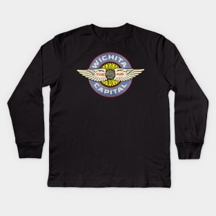 Wichita: The Air Capital in Color Kids Long Sleeve T-Shirt